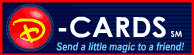 Click the logo to send a Disney Card.